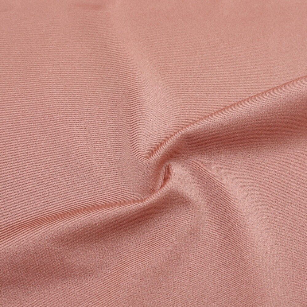 Tissu lycra italien extensible en nylon coffee cream brillant