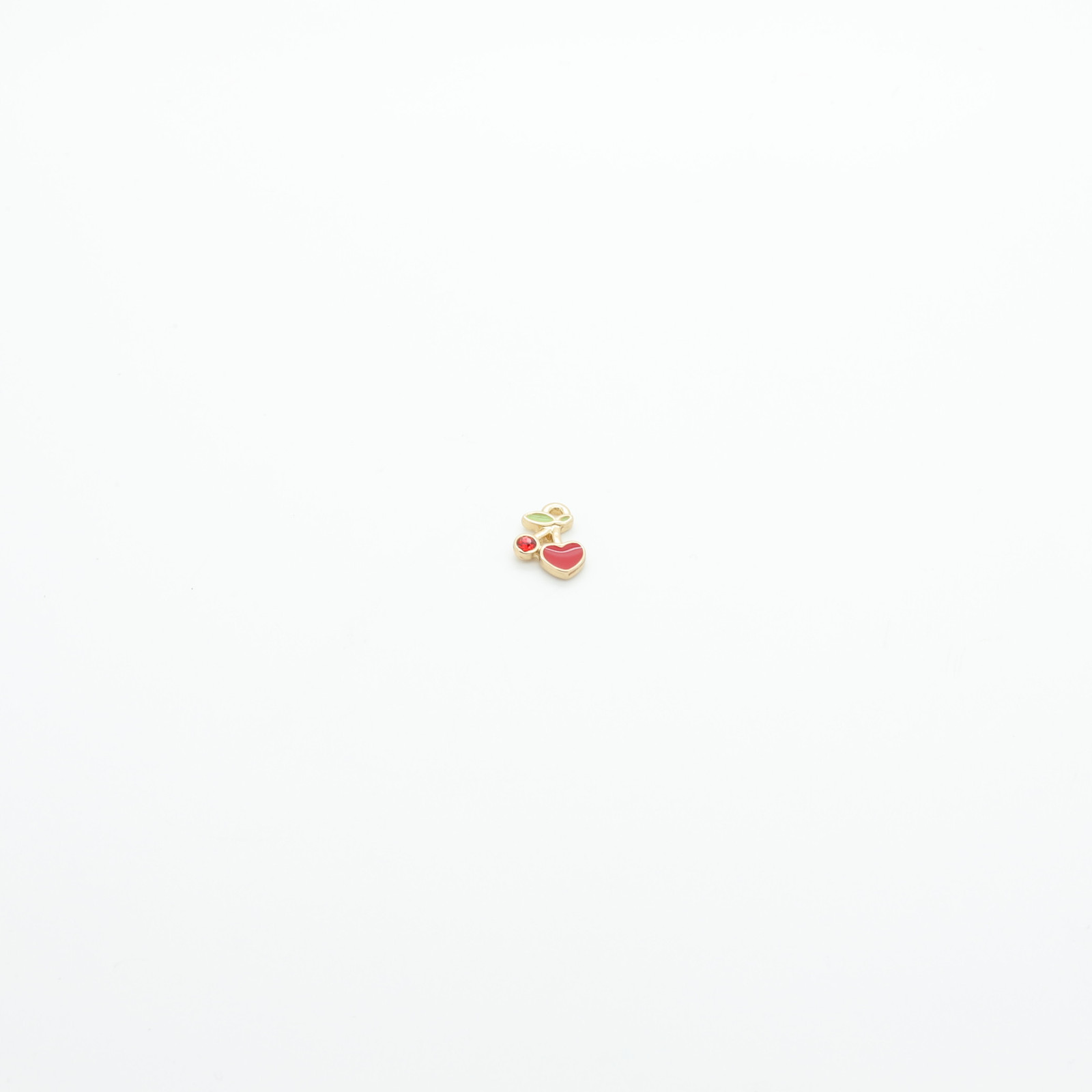 | Pendentif cerise en métal doré | D'YRSAN
