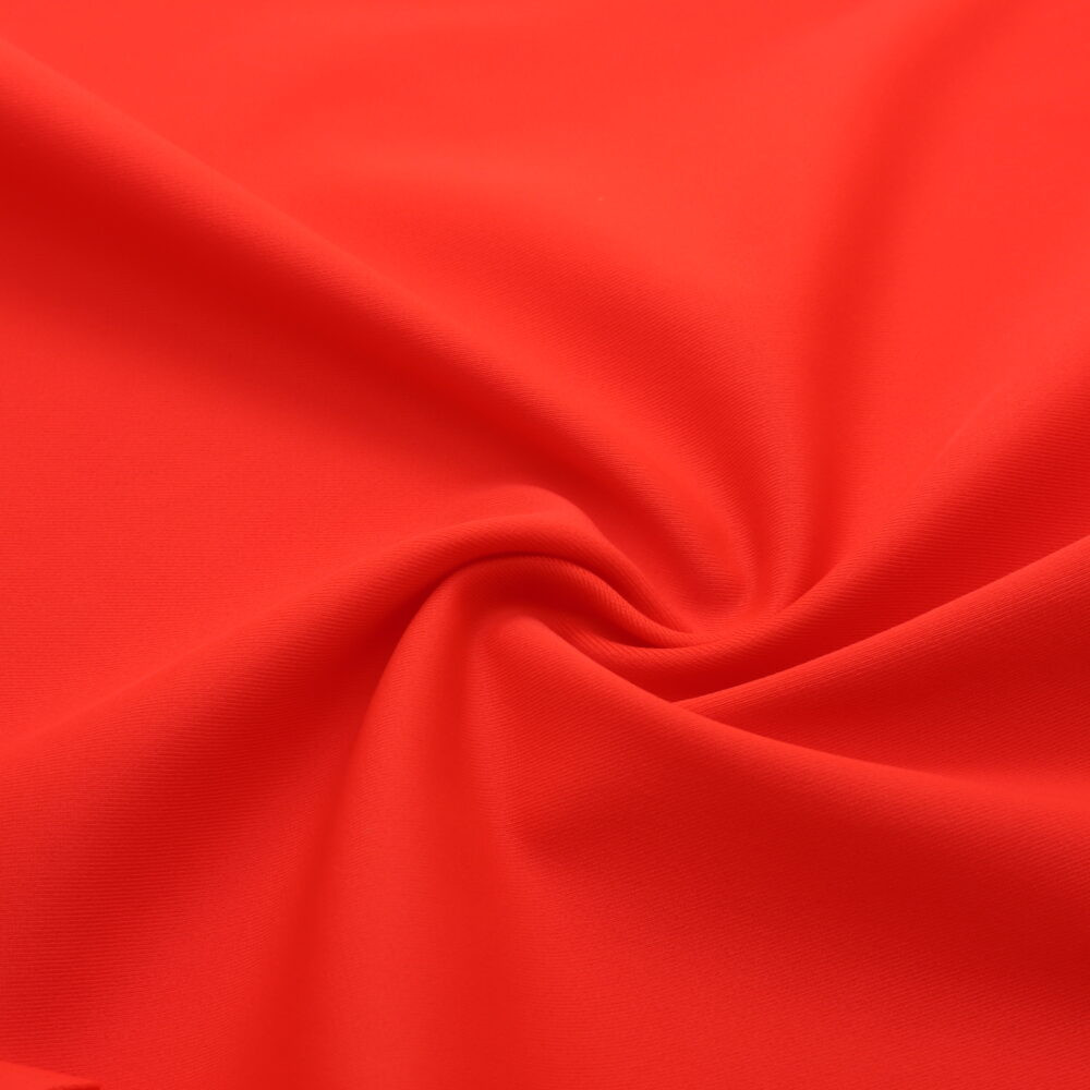 tissu lycra mat épais vermillon