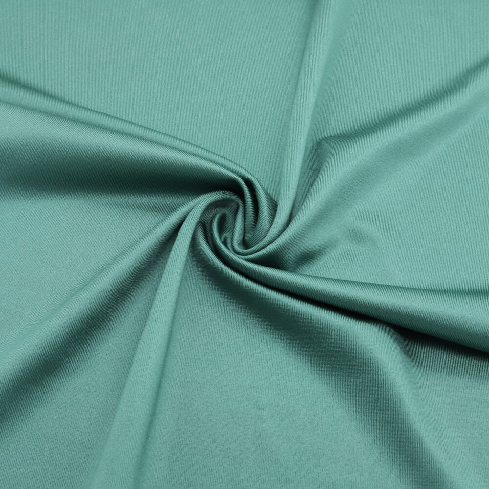 tissu lycra effet satiné vert émeraude
