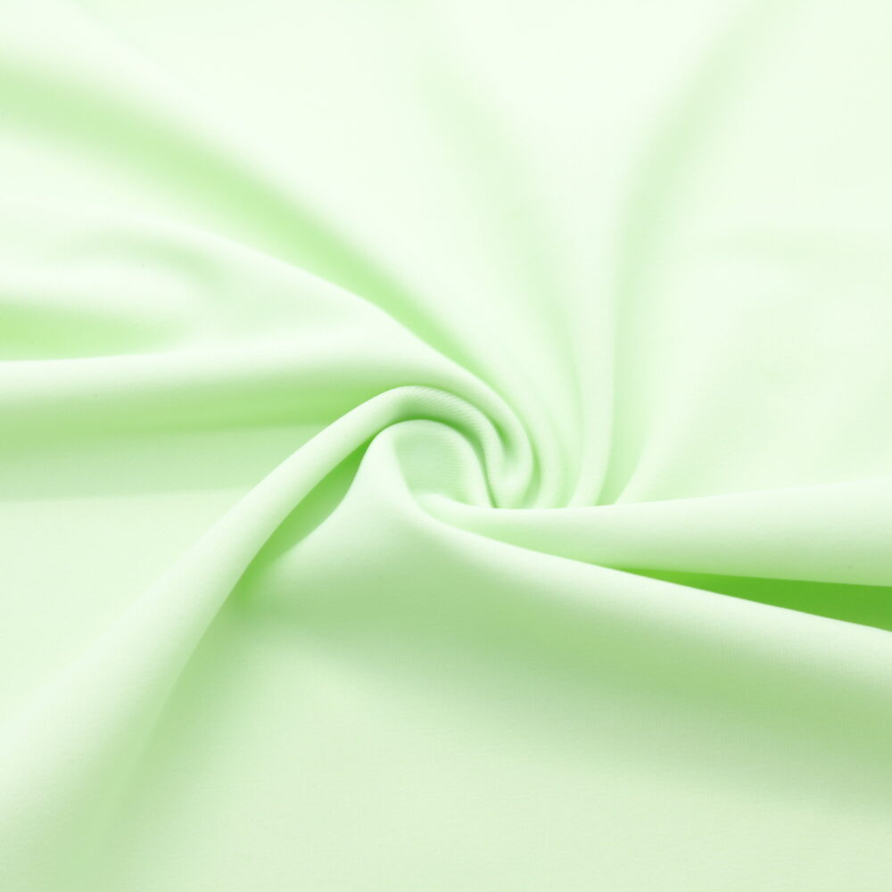 tissu lycra mat épais vert tendre