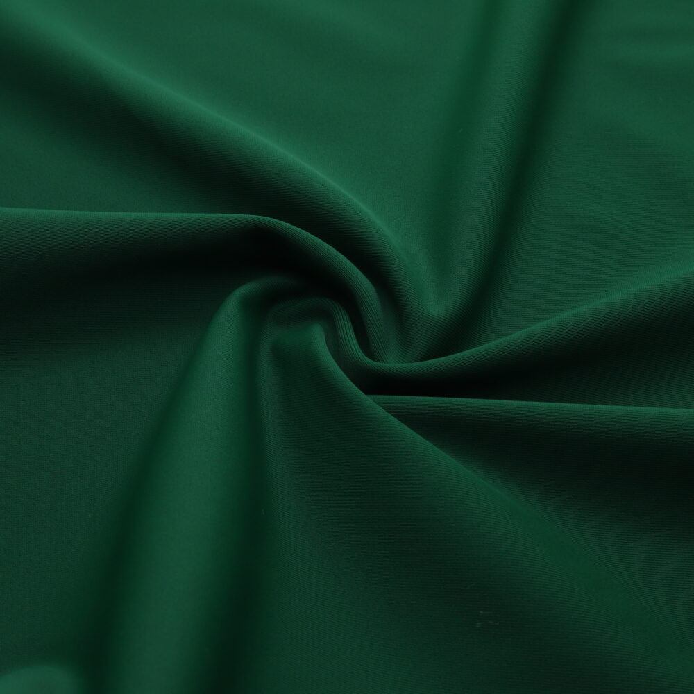 tissu lycra mat épais vert foncé