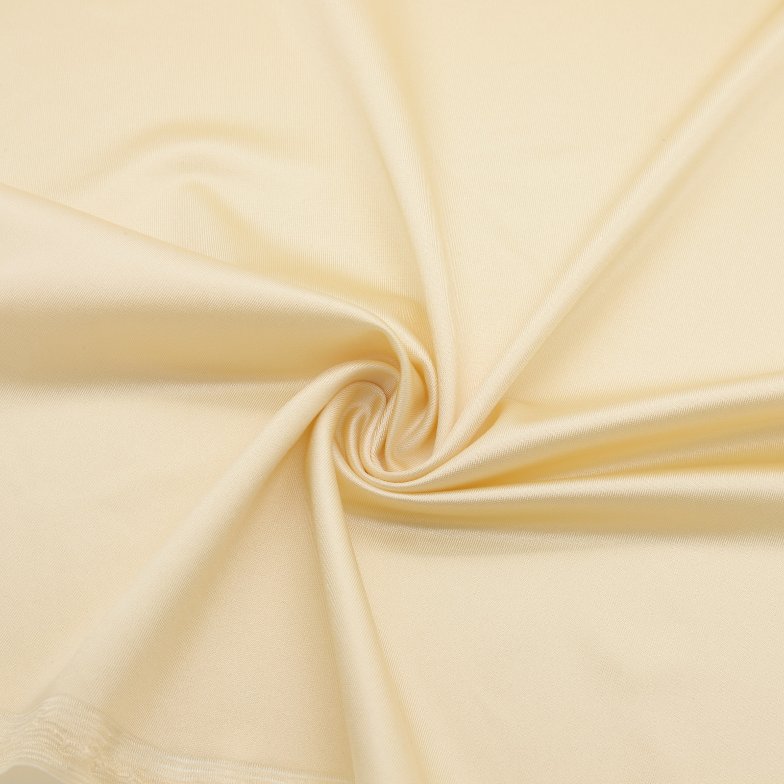 Tissu Lycra effet satiné vanille | D'YRSAN tissu lycra effet satiné vanille