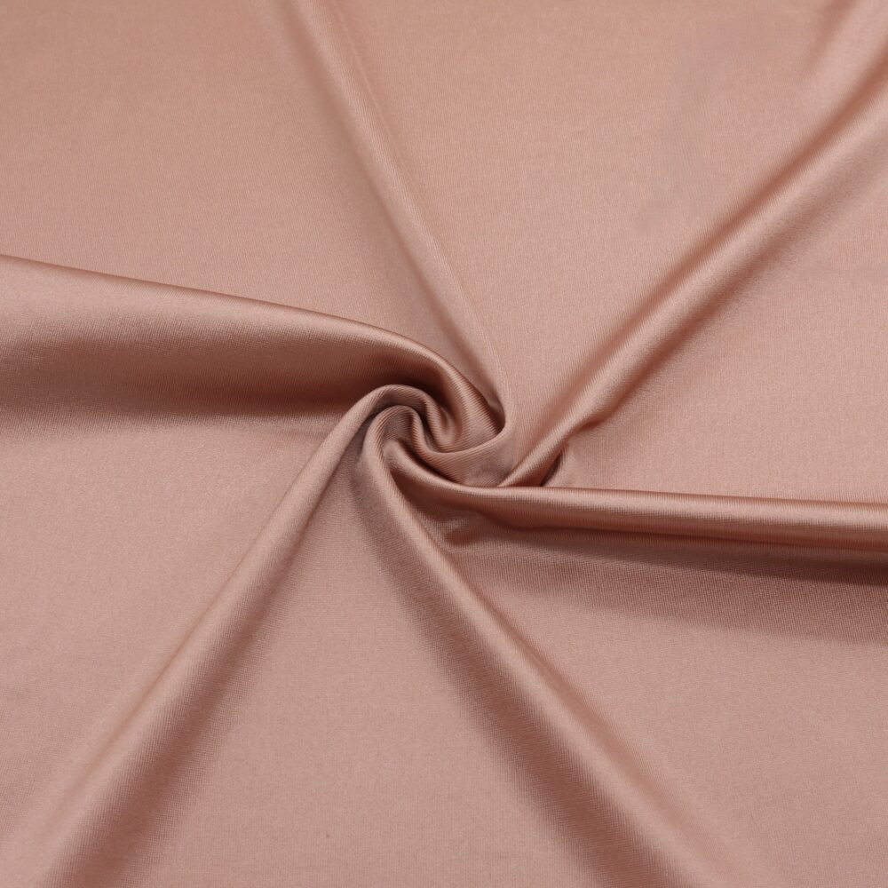 tissu lycra effet satiné terracotta rosé