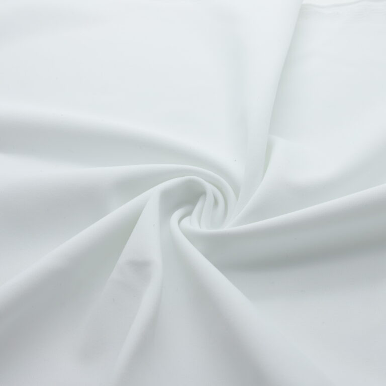 Thick matte white Lycra fabric