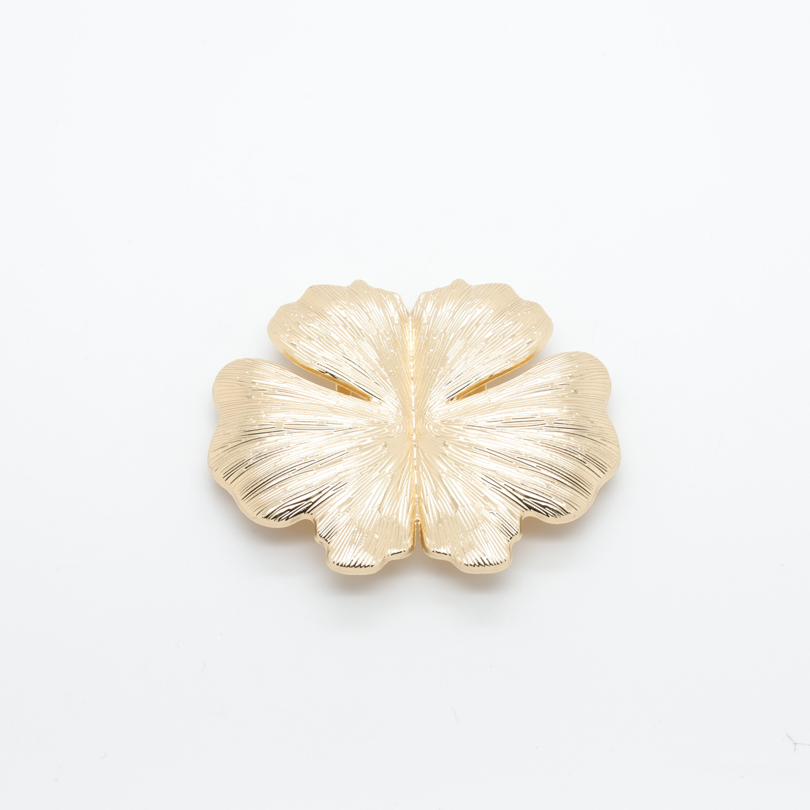 passant doré feuille de ginkgo striée