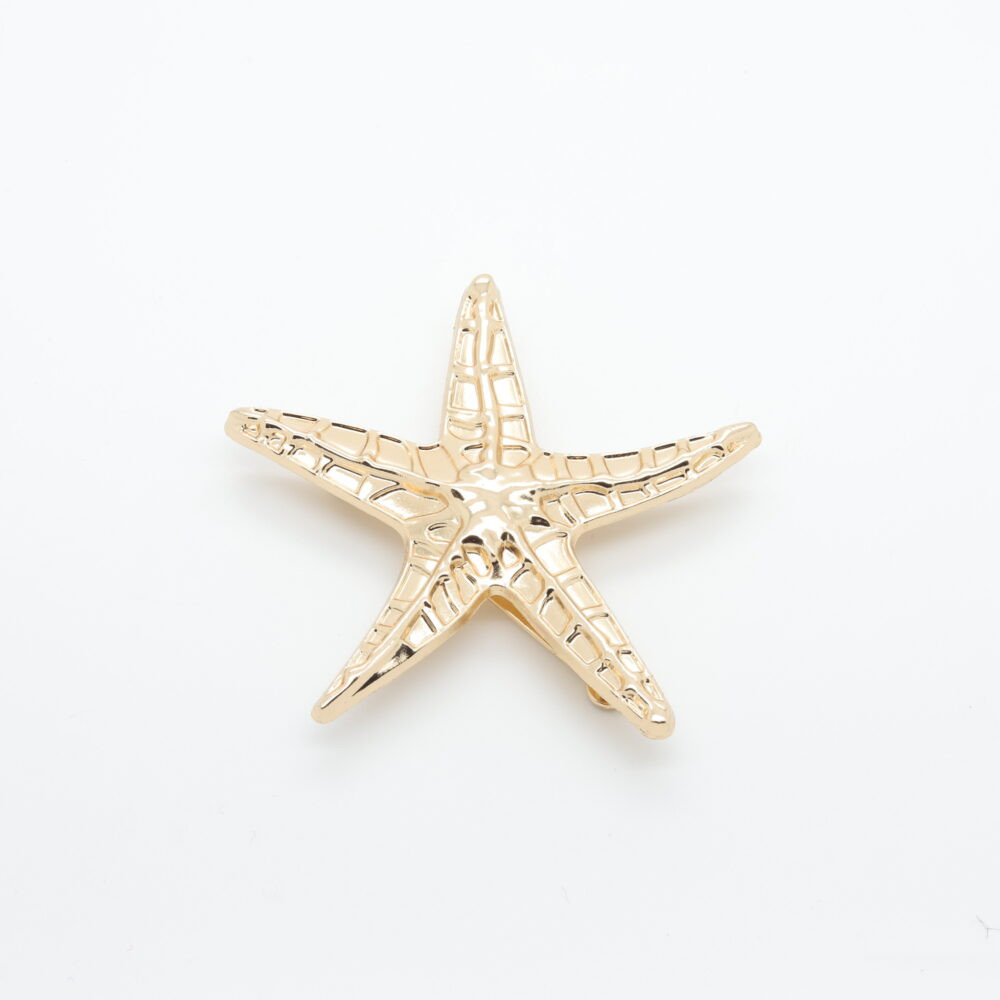 Boucle dorée étoile de mer sculptée