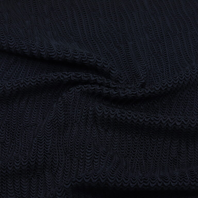 Tissu jacquard ondulé recyclé Anthracite