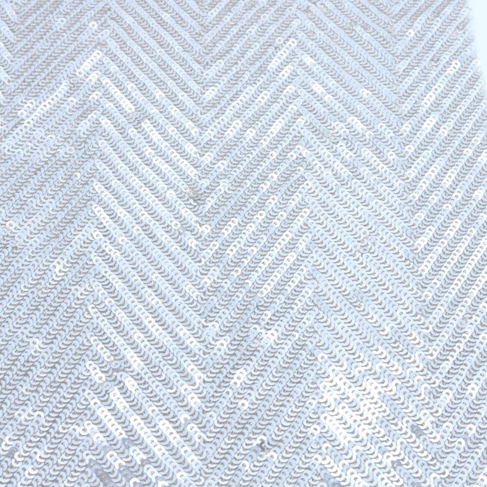 Tissu sequins chevrons Champagne, mercerie D'YRSAN