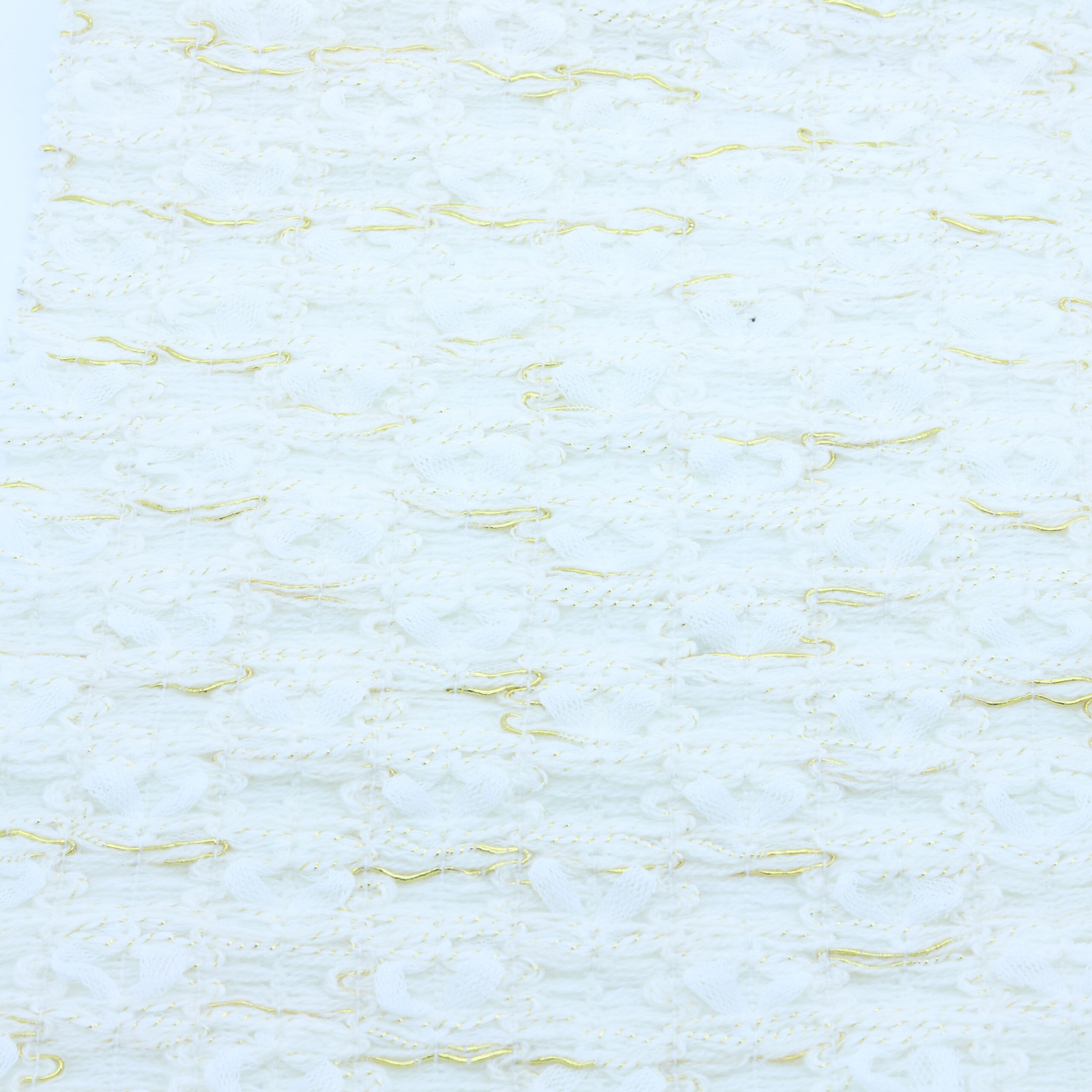 Ecru lurex bouclé tweed fabric | D'YRSAN Ecru lurex bouclé tweed fabric · DY375 · D'YRSAN
