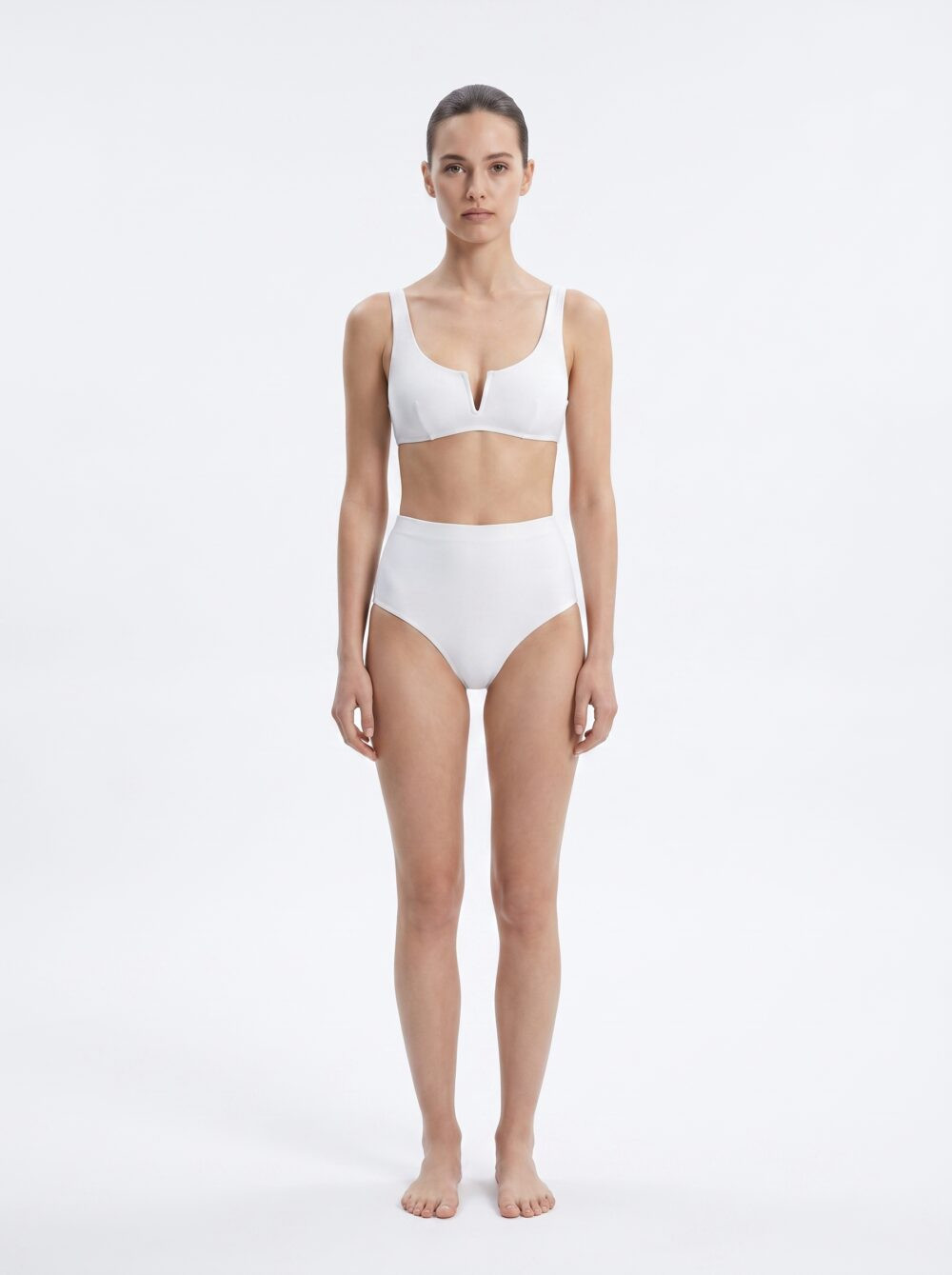 DYSW-213 Bikini brassière à encoche et culotte taille haute