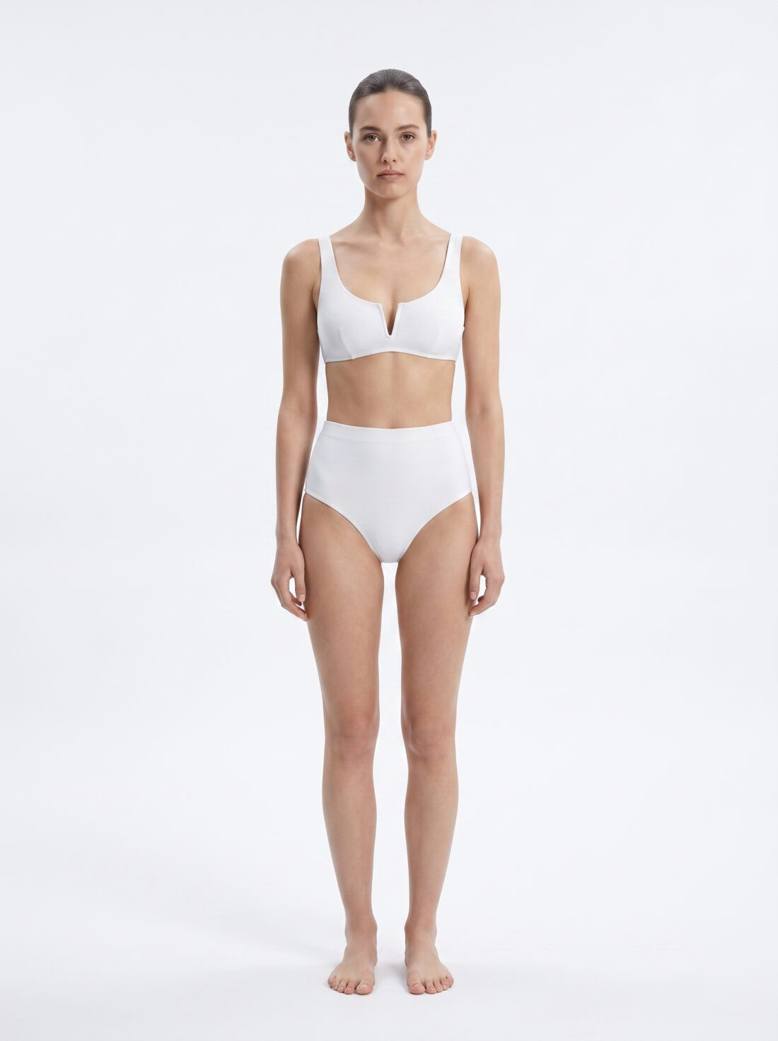 DYSW-213 Bikini brassière à encoche et culotte taille haute