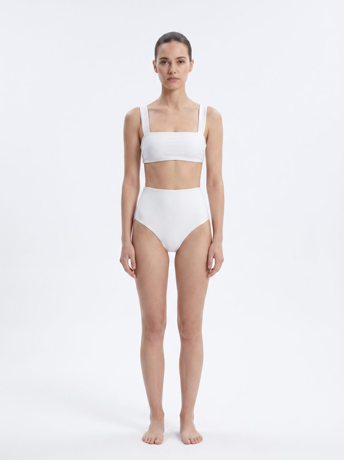 DYSW-216 Bikini brassière col carré et culotte taille haute