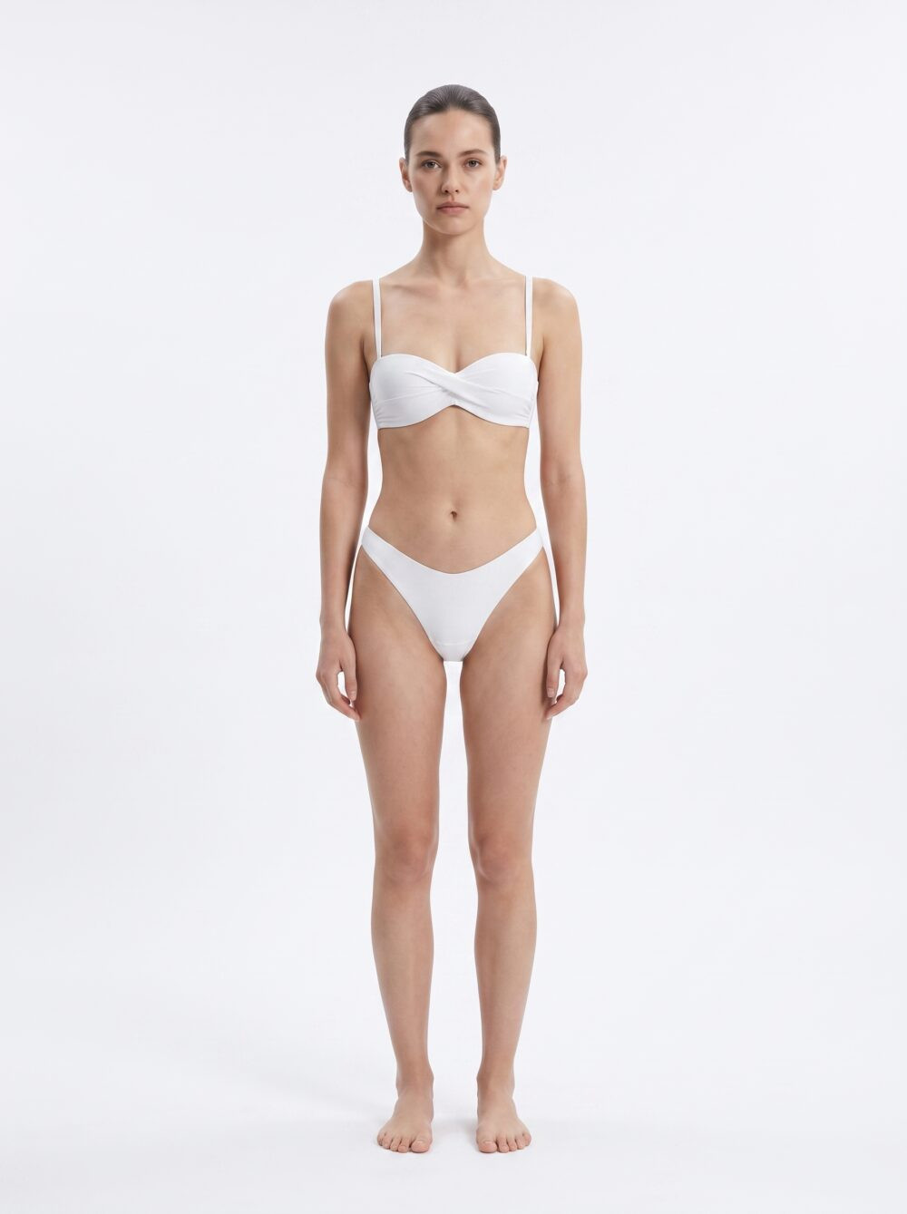 DYSW-219 Bikini bandeau torsadé et culotte échancrée, vue 1