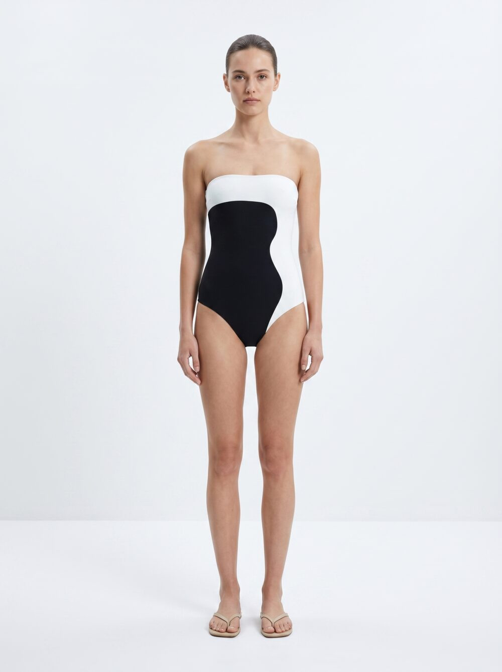 DYSW-117 Une pièce bandeau bicolore