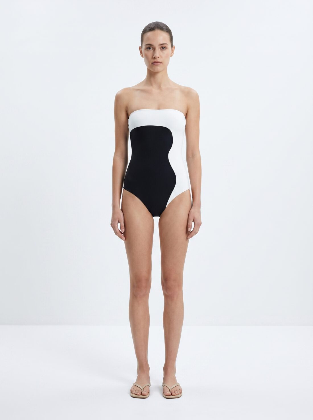 DYSW-117 Une pièce bandeau bicolore