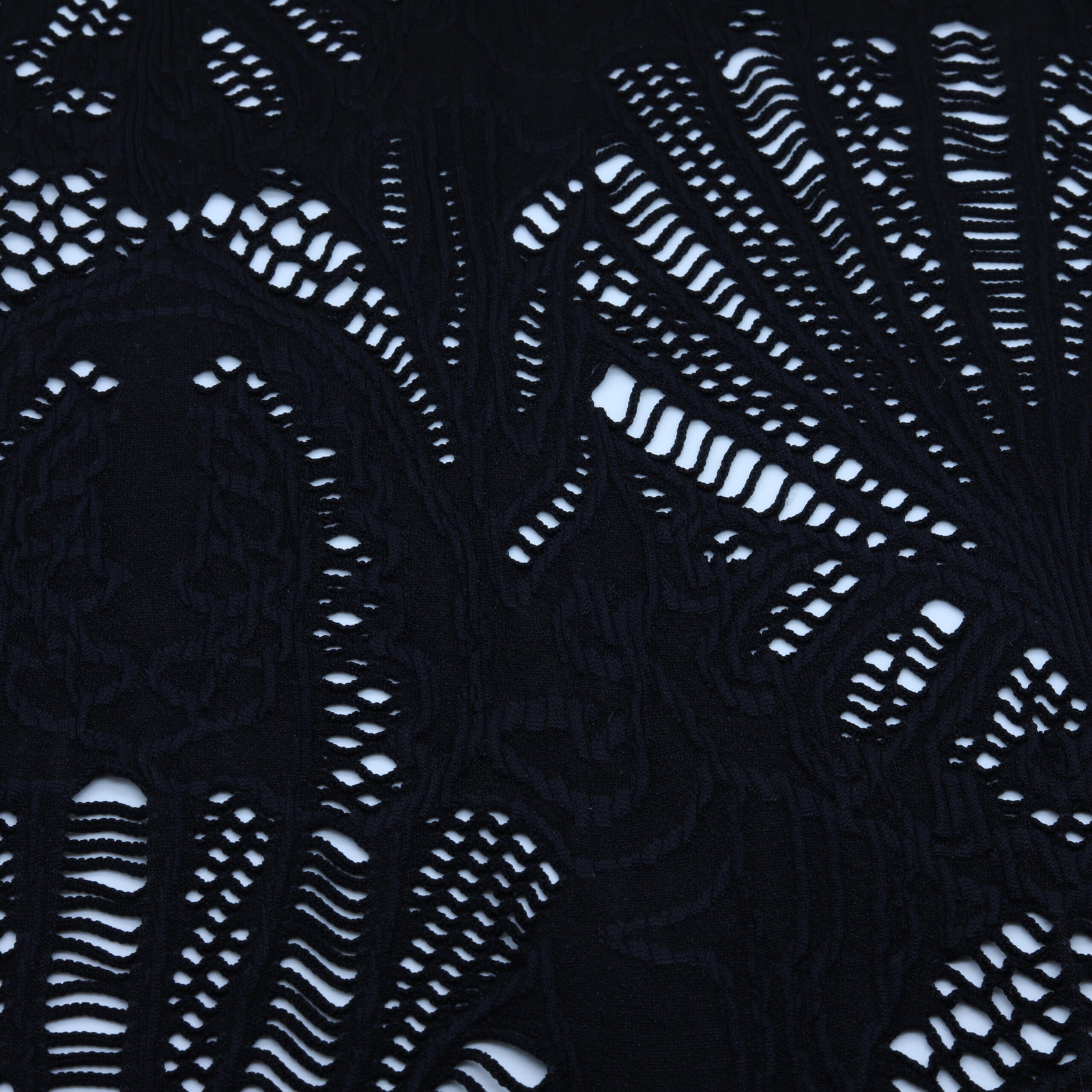 Tissu jacquard ajouré graphique Bleu nuit · DY98607 · D'YRSAN