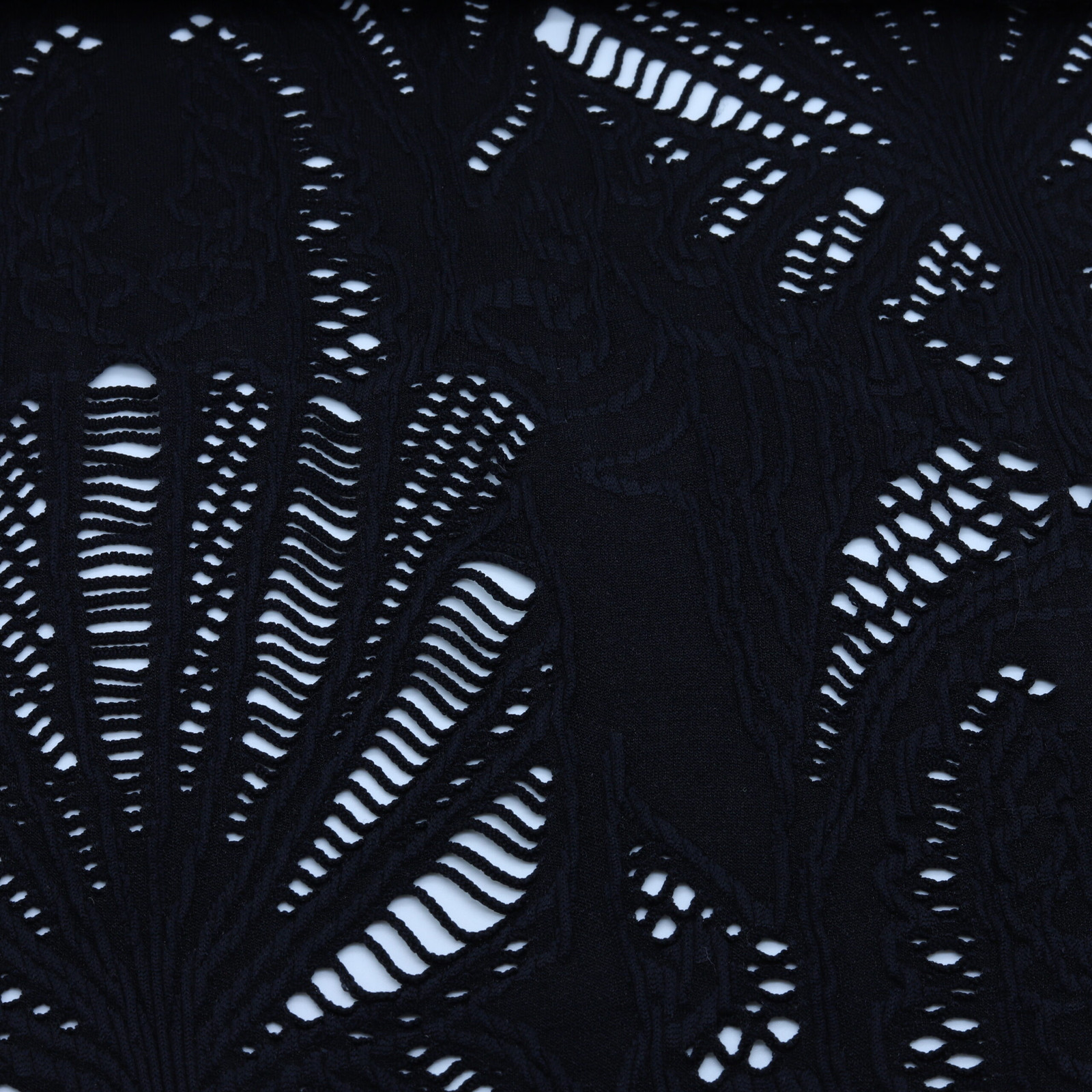 Tissu jacquard ajouré graphique Bleu nuit · DY98607 · D'YRSAN