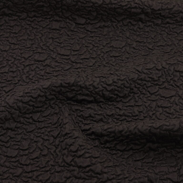 Tissu jacquard cloqué Chocolat