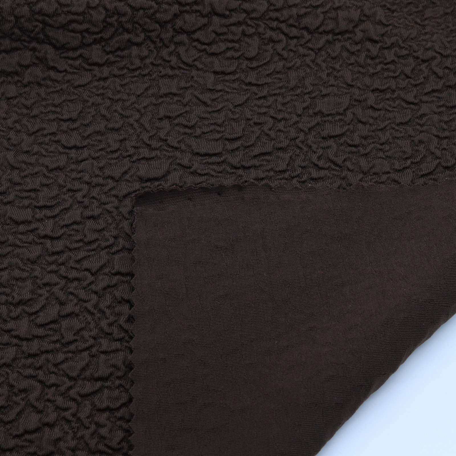 Tissu jacquard cloqué Chocolat · DY80206 · D'YRSAN
