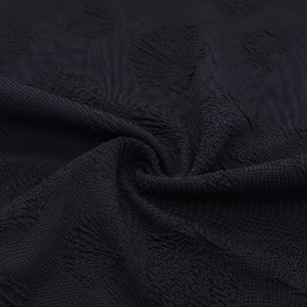 Tissu jacquard coquillages en relief Brun, mercerie D'YRSAN