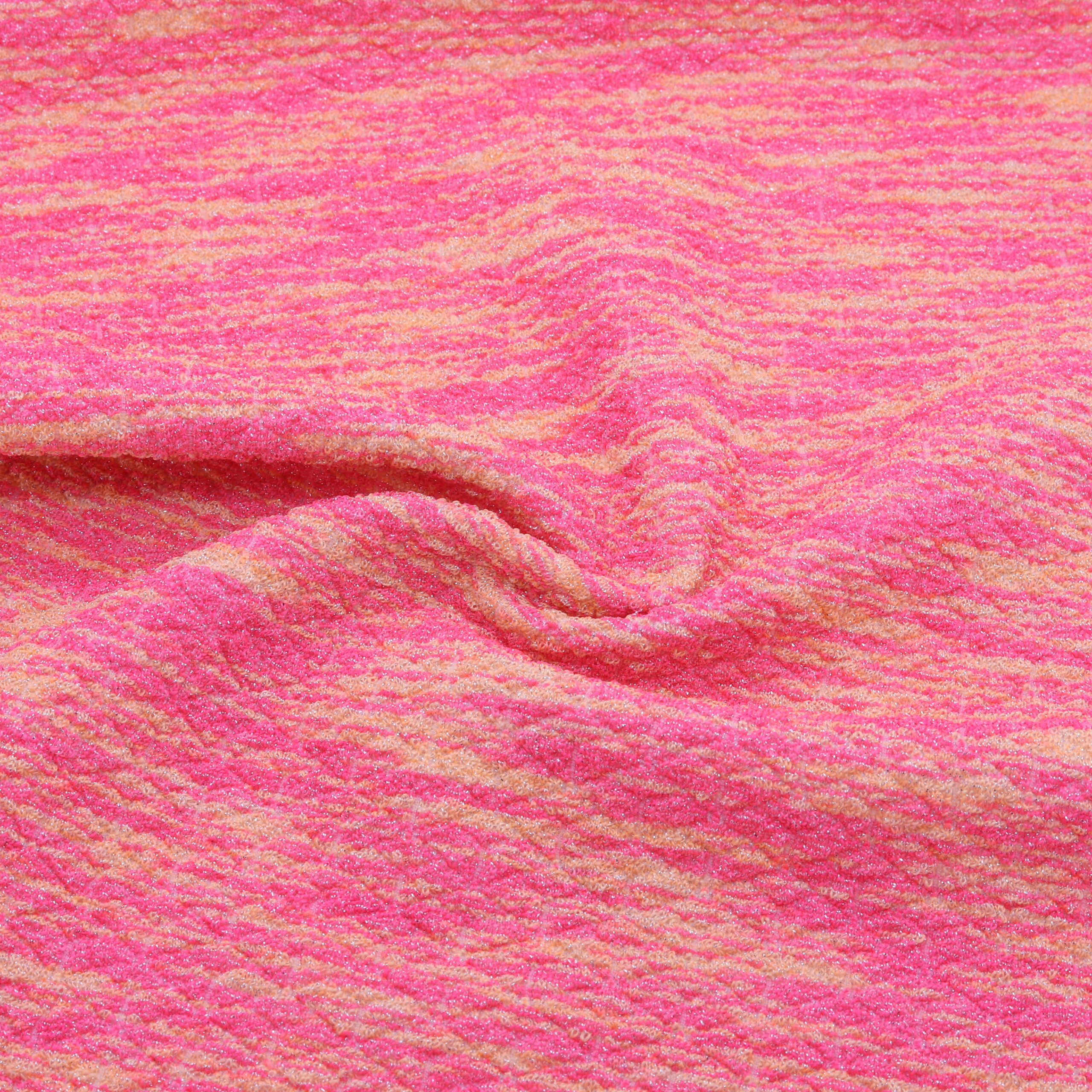 Tecido texturizado em lurex para maiô, rosa coral · DY81113 · D'YRSAN