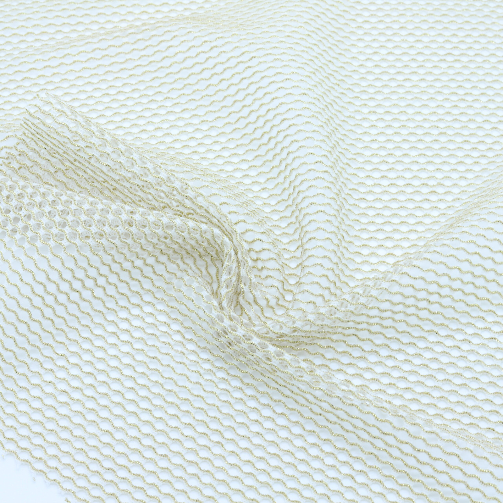 Tissu résille jacquard lurex Beige | D'YRSAN Tissu résille jacquard lurex Beige · DY72461 · D'YRSAN