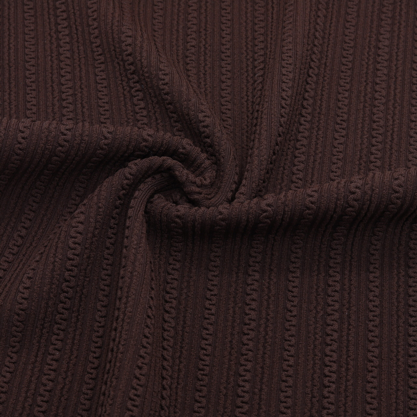 Tissu jacquard côtelé Chocolat | D'YRSAN Tissu jacquard côtelé Chocolat · DY80186 · D'YRSAN