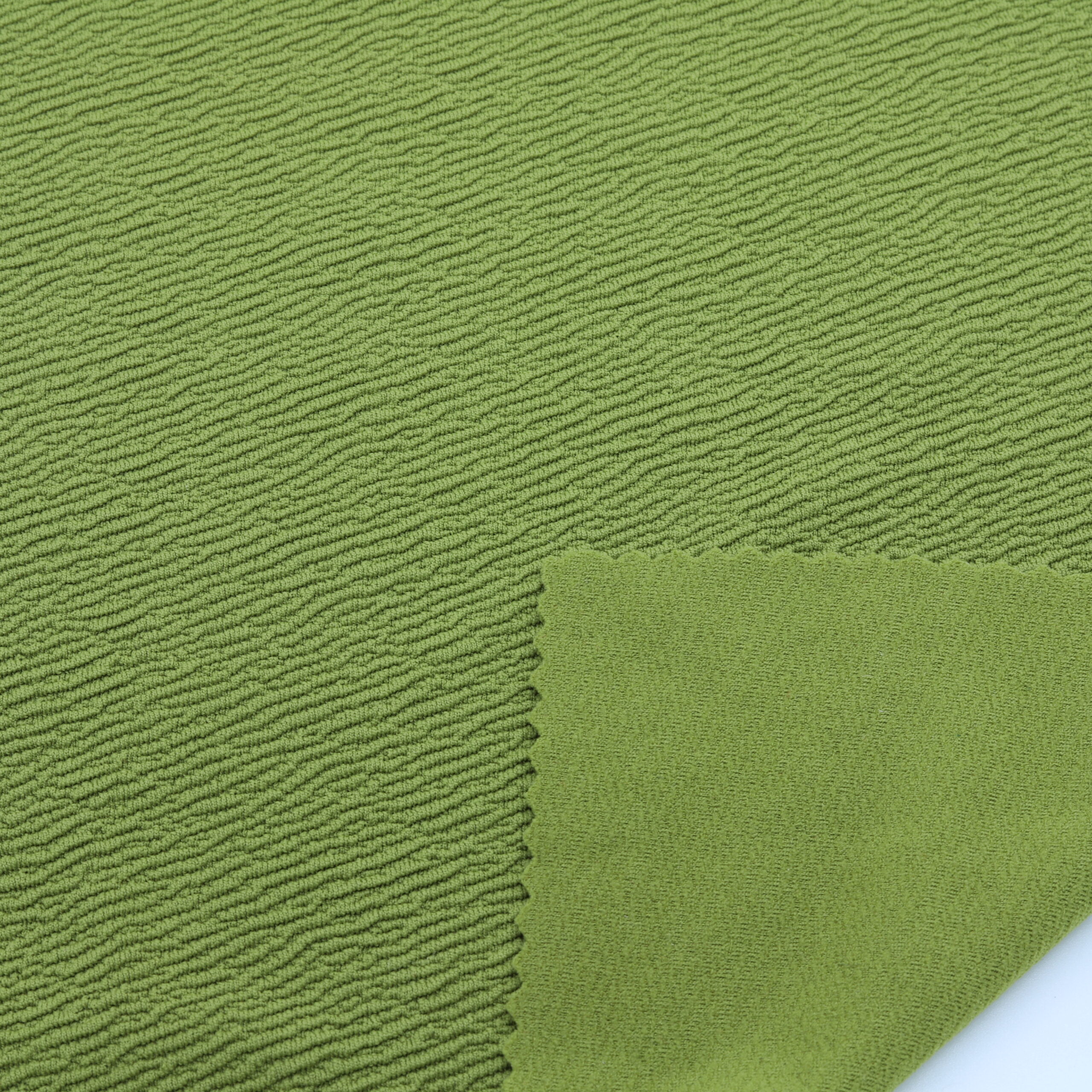 Tessuto jacquard testurizzato riciclato Verde oliva · DY72527 · D'YRSAN